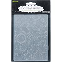 Darice Carpetas de estampación- Plantilla Corazones en Capas- Plastic- 10-8 x 14-6 cm